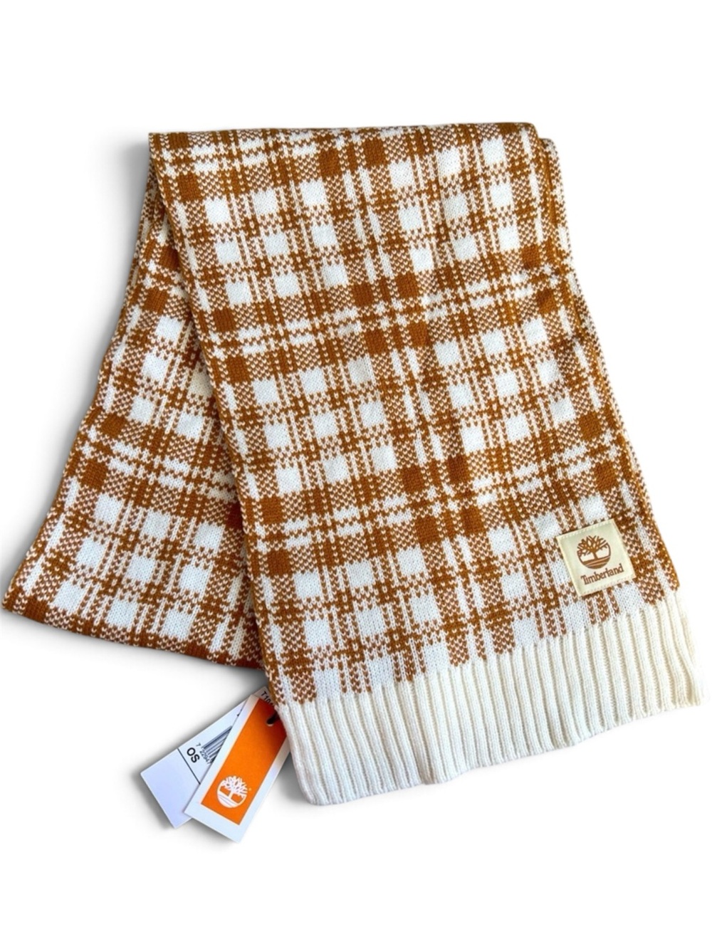 NWT Timberland Fall Cozy Plaid Scarf Cream & Orange | Halloween, Cottagecore NEW